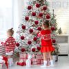 12Pcs Shiny Flocking Christmas Ball 3/5/6/8cm Christmas Tree Decoration  Window Decoration