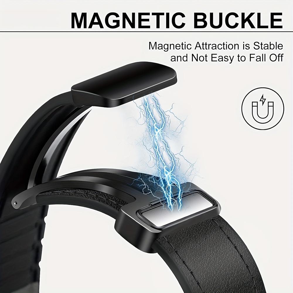 Luxury Cowhide Leather Apple Watch Band with Magnetic Buckle, Fits Ultra To SE Series - Stylish & Secure