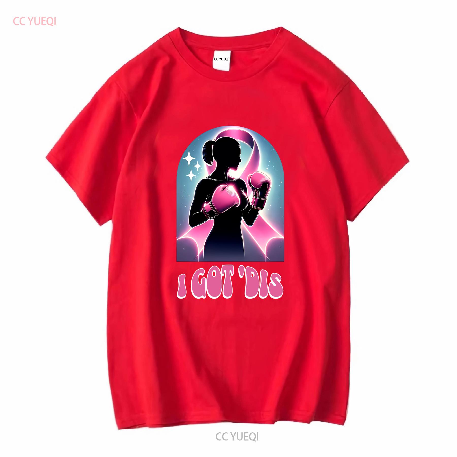 Inspirational Breast Cancer T Shirt Fighter Motivational Boxing Month Softstyle long or short sleeves vintage Washed fashion S