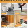 10Pcs Titanium Bimetal Oscillating Saw Blade Multifunctional Oscillating Multitool Blade with 2 Adapter for Cutting Wood Plastic