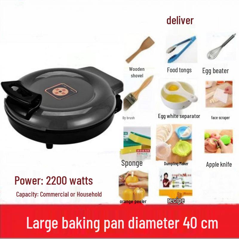 Large Multifunctional Double-Sided Electric Griddle with Deepened Design