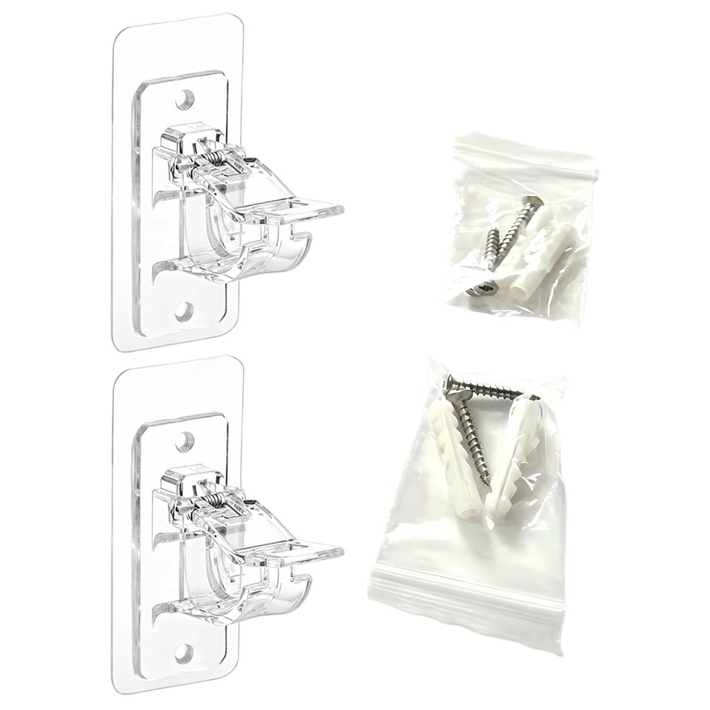 Curtain Rod Clip Holder with Oversized Hook for Curtain Hanging