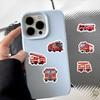 500Pcs Cartoon Art Gift Fire Truck Roll Graffiti Stickers Scrapbooking Living Room Phone Community Skateboard Nostalgia Decals