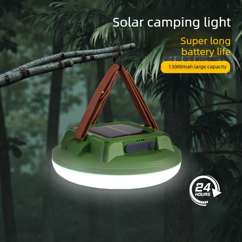 Solar Camping Light Rechargeable LED Lantern IP66 Waterproof Dimmable, Ideal for Outdoor Relaxation Park Picnic Camping Retreat