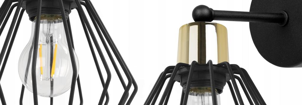 WALL LAMP, SQUARE LAMP, METAL LAMP, WIRE, LED