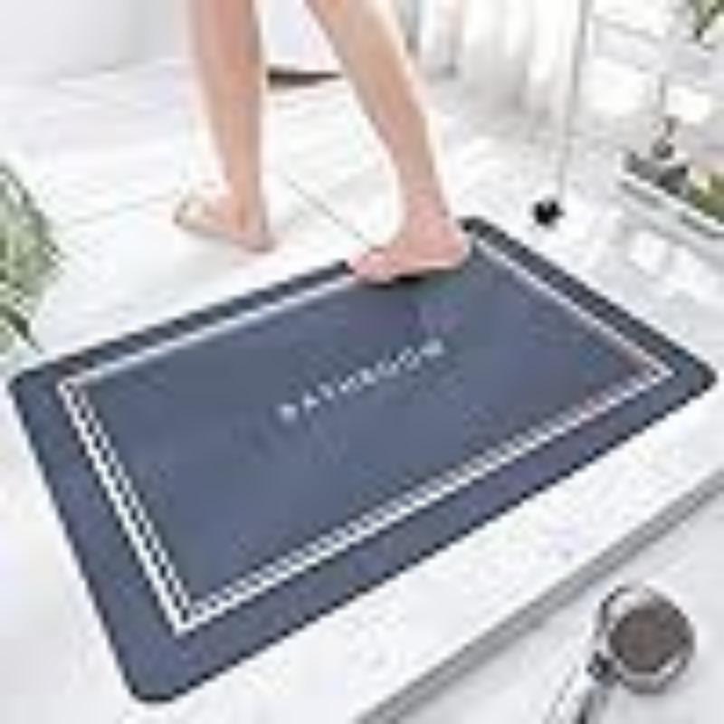 Simple Kitchen Moisture-wicking Cushion Bathroom Non-slip Door Mat Home Quick Drying Plush Diatom Mud Durable Durable