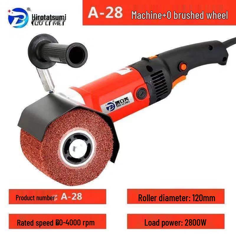 Hot Selling Stainless Steel Handheld Electric Polisher: Rust Remover & Mirror Surface Metal/Wood Wire Drawing Machine