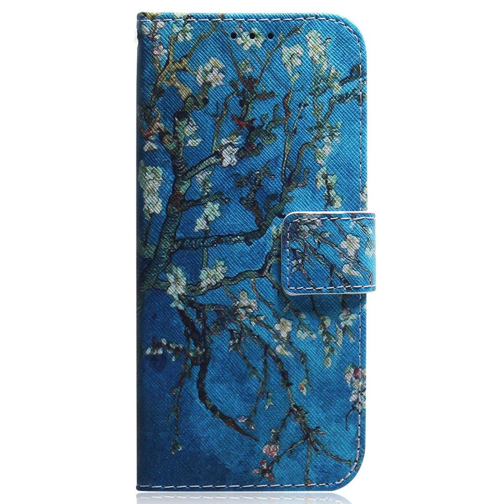 Leather Cover for Xiaomi Redmi 11A 4G/Redmi 12C 4G Phone Case Pattern Printing Anti-Scratch Wallet Shell