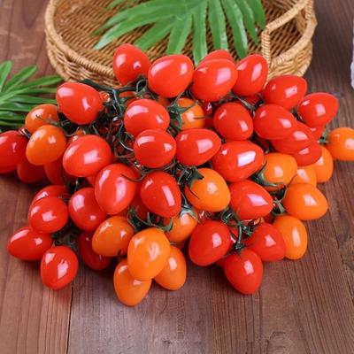 Realistic Artificial Cherries Tomatoes Fruit for Festival Decoration Basket Display Classroom Teaching Aid Photography