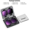 NEEWER ND/PL Filter Set Compatible with Insta360 Ace Pro 2 (4-pack) - Snap-on ND8 + ND16 + ND32 + ND64 2-in-1 Polarizing/Neutral Density Filters for A