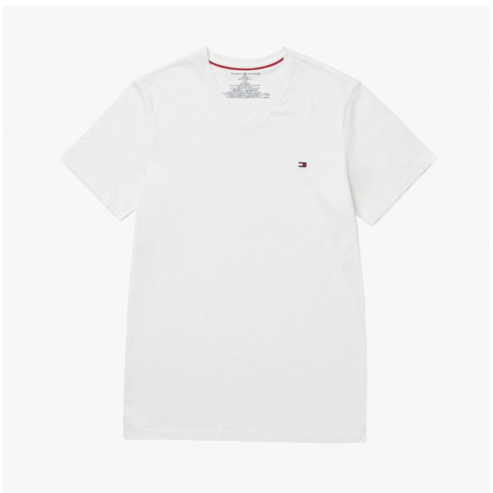 Tommy Hilfiger 09t3140 100 Flag V Neck Shared Short sleeVe Tee