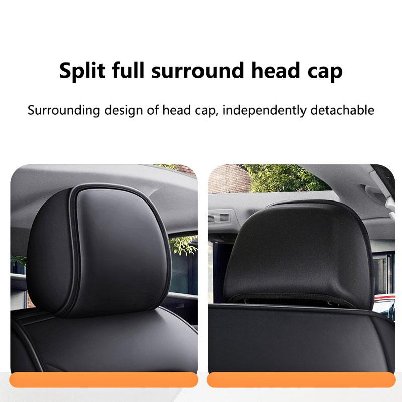 Car Seat Covers Full Set Breathable Leather Auto Front Seat Cover Car Full Seat Protection Cushion Pad Auto Interior Accessories