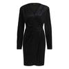 Womens/Ladies Edevoras V Neck Long-Sleeved Wrap Dress
