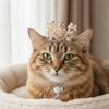 Adjustable Pet Crown Headdress Shining Cat Princess Crown Cute Pet Party Decorations  Pet Show