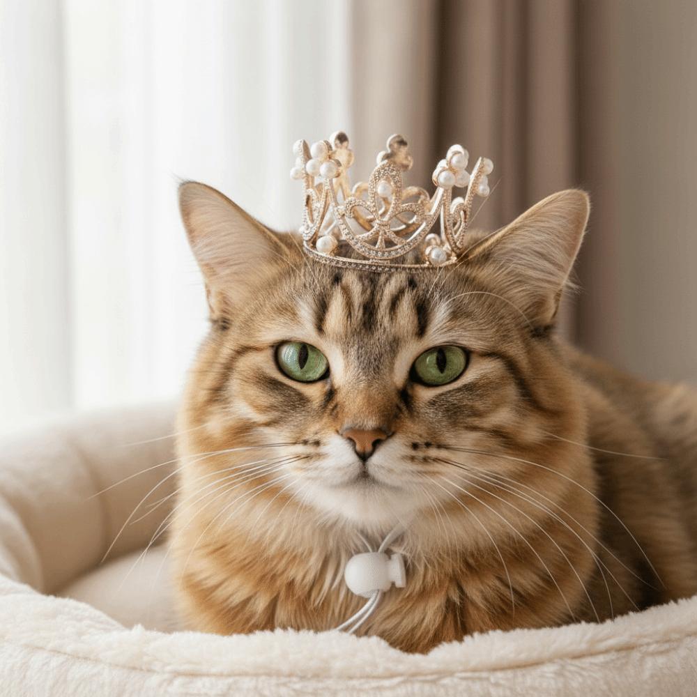 Adjustable Pet Crown Headdress Shining Cat Princess Crown Cute Pet Party Decorations  Pet Show