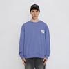 MLB Simple Logo Overfit Sweatshirts Unisex Blue Crew Neck Moderate Regular 31MT21941-50U