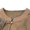 Retro Fashion Plus Size Summer Shirt for Middle-Aged & Elderly Women - Loose, Printed Mom's Top