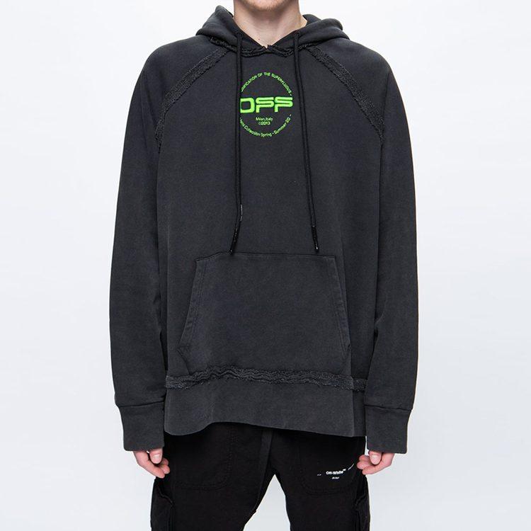 OFF WHITE Hand Logo Incompiuto Hoodie OMBB057R20E300131088