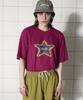UNALLOYED Tie-Dye Star Logo T-Shirt / Magenta