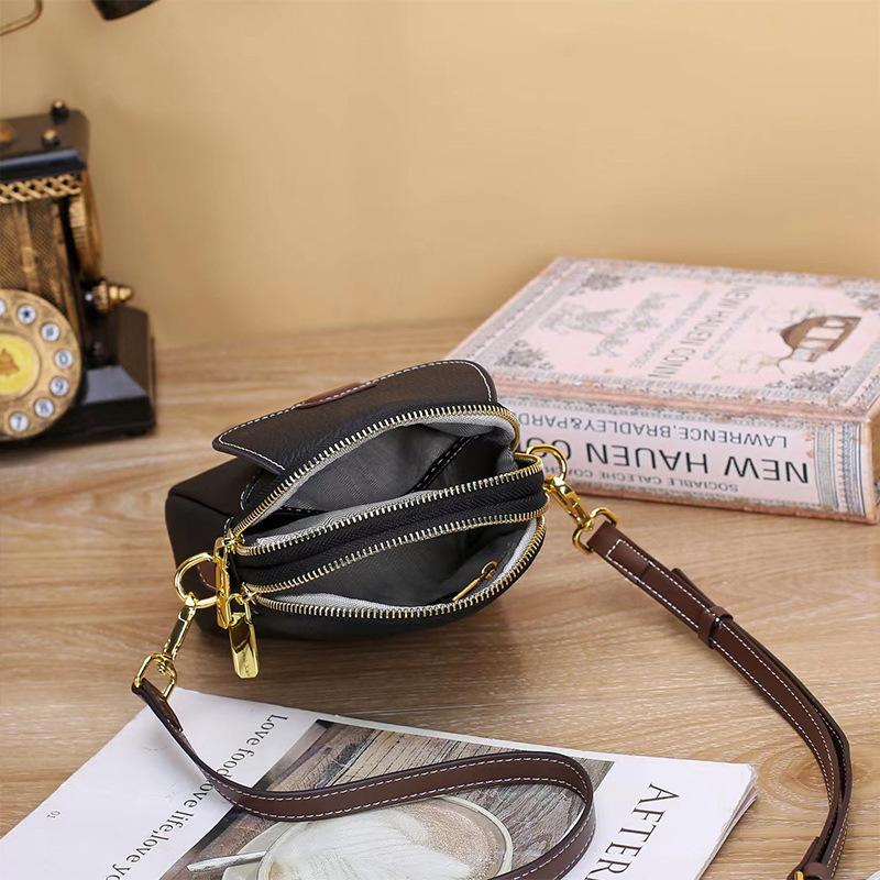 Leather mobile phone bag women's new leather messenger bag summer fashion versatile high texture shoulder bag