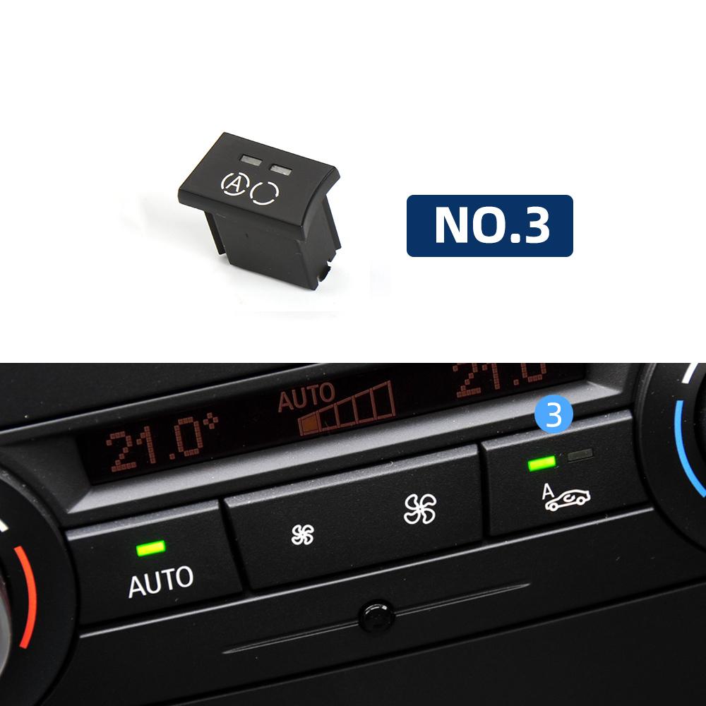 For BMW 1 3 X1 X3 Series E87 E84 E90 E91 E92 E93 F25 Car Dashboard Air Conditioning Ventilation Control AC Button 64119344143