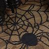 Space-saving Halloween Decoration Table Runner, 18 X 72 Inch Gothic Black Lace Spider Dramatic Cover Web Runner for Kitchen Dinner Centerpiece, Party