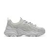 Skechers DLites Schnür-Plateau Low-Top Dad-Sneaker für Damen 150832-GRY