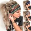 Novas Faixas Largas Boho com Estampa de Flores Nó Vintage Elástico Turbante Envoltório de Cabeça para Mulheres Meninas Algodão Macio Bandana Acessórios de Cabelo