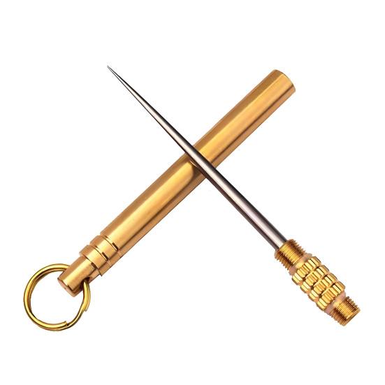 Portable Titanium Alloy Toothpick Reusable Food Grade Metal Toothpick Multi-functional Travel Detachable Pocket Tooth Pick Keychain Pendant