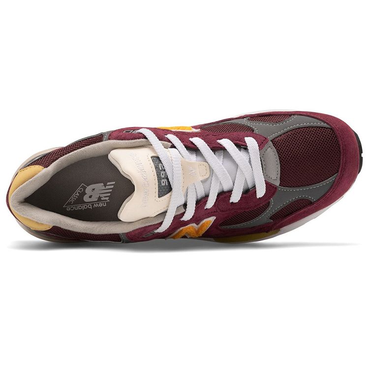 New Balance 992 Feito nos EUA Vinho Tênis Masculino Vermelho Branco M992CA