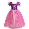 Rapunzel Princess Dress Costume For Kid Girl Halloween Cosplay Puff Sleeve Birthday Party Dresses Gowns Children Clothes