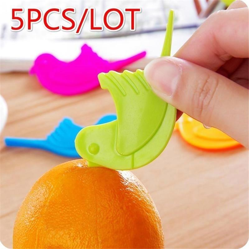 

5 шт. Случайные птицы Многоцелевые клювы Инструменты для чистки апельсинов