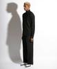 Seuteulaikeu Elegant One-Pleated Trousers (Black)