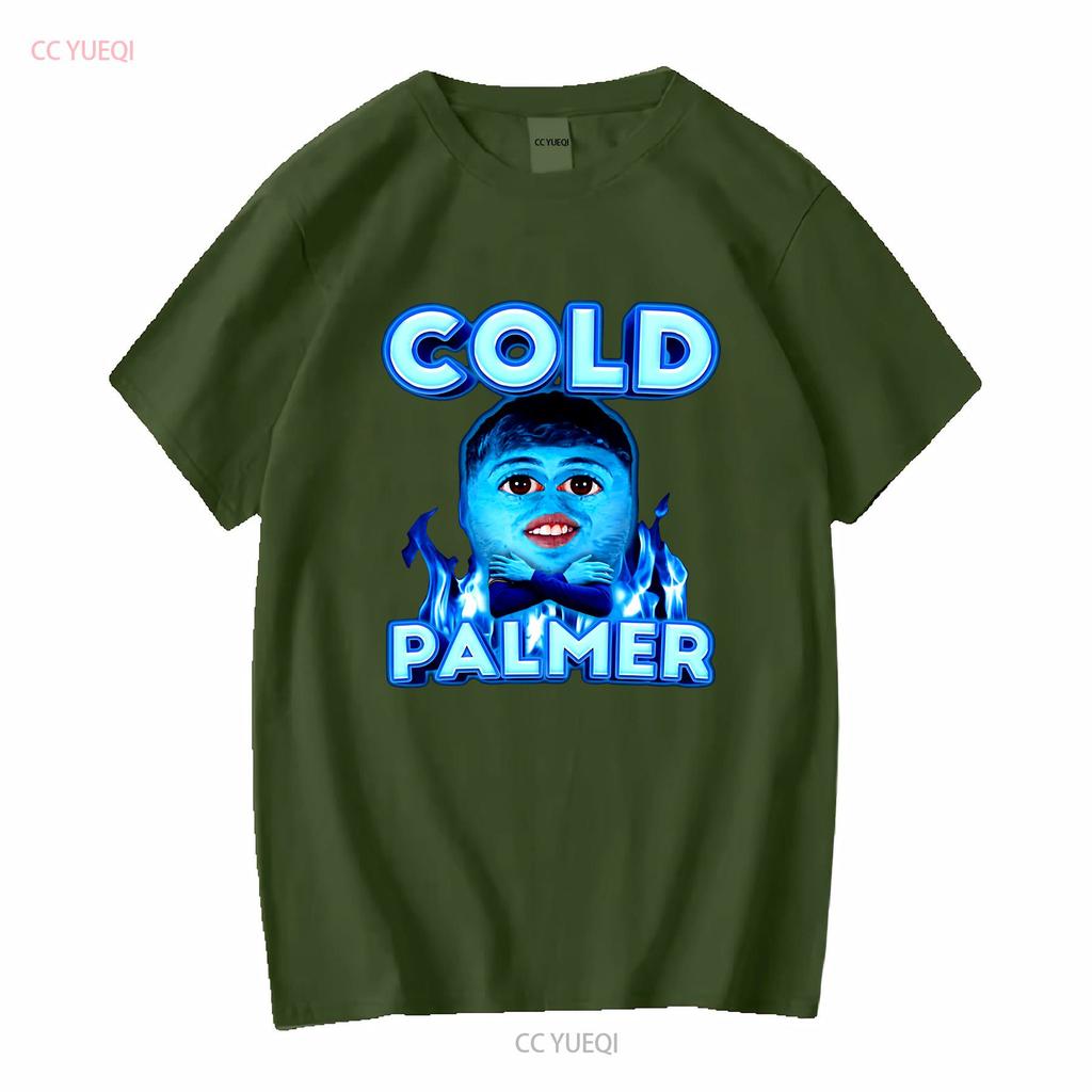 Koszulka Cold Palmer M z długim lub krótkim rękawem vintage spranie Unisex miękka rozciągliwa moda stylowa lekko góra do noszenia na co dzień