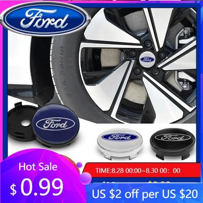 New 2026 Car Sticker 4PCS 56/60mm Car Wheel Center Hub Caps Tire Hubcap Rim Covers Emblem Stickers For Ford Focus Mk2 Mk3 Ranger