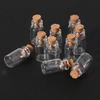 10pcs Mini Glass for Wish Bottle Vial with Cork Stopper Storage Pendant 0.5/1/2/