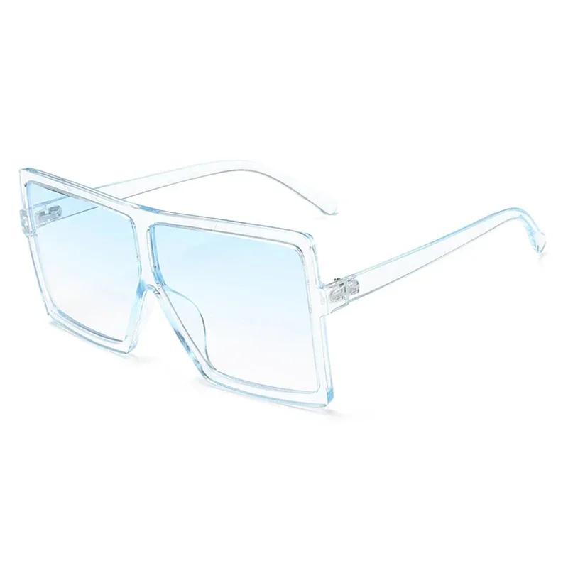 Fashion Luxury Designer Vintage Sunglasses Women Square Oversized Shades Trendy Party Travel Lady Glasses