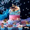 35Pcs Cartoon Party Supplies Set, Cartoon Themed Birthday Decorations - Cartoon Party Balloons Tablecloth & Cartoon Happy Birthday Banner Spiral etc