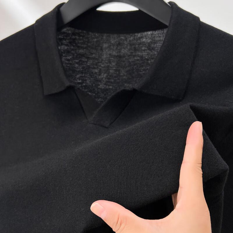 Hengyuanxiang Men's Silk Blend Turtleneck Pullover Sweater