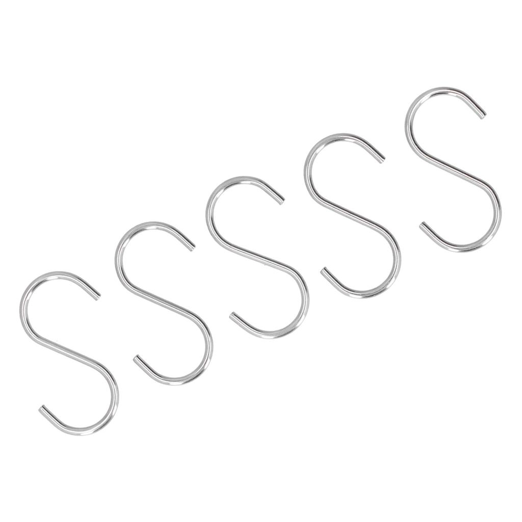 5 Stück Wohnmobil Markisenhaken S-Form Edelstahl Silber Universal Wohnmobil Komponenten