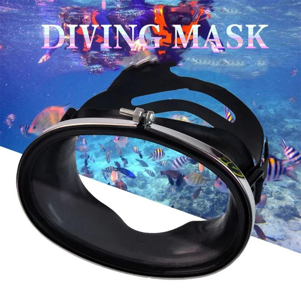Oval Shape Diving Mask Single Lens Swimming Goggles Professional Snorkeling Mask Diving