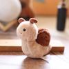 Cartoon Cute Insect Doll Keychain Small Spider Snail Bee Keyring Insect Plush Toy  Bag Pendant