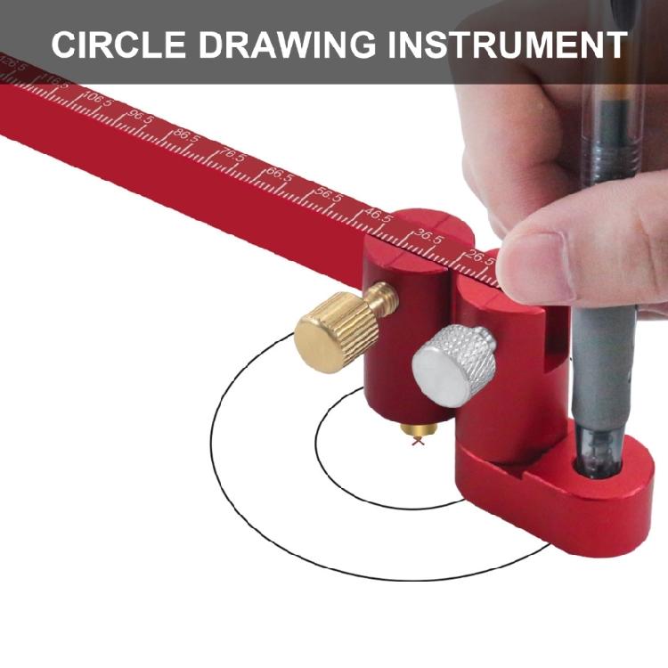 Multifunctional Woodworking Large Marking 550mm Drawing Measuring Scribing Circles Ruler Fit for Architects Measurements