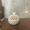 Round Ceramic White Box In Retro Style - Decorative