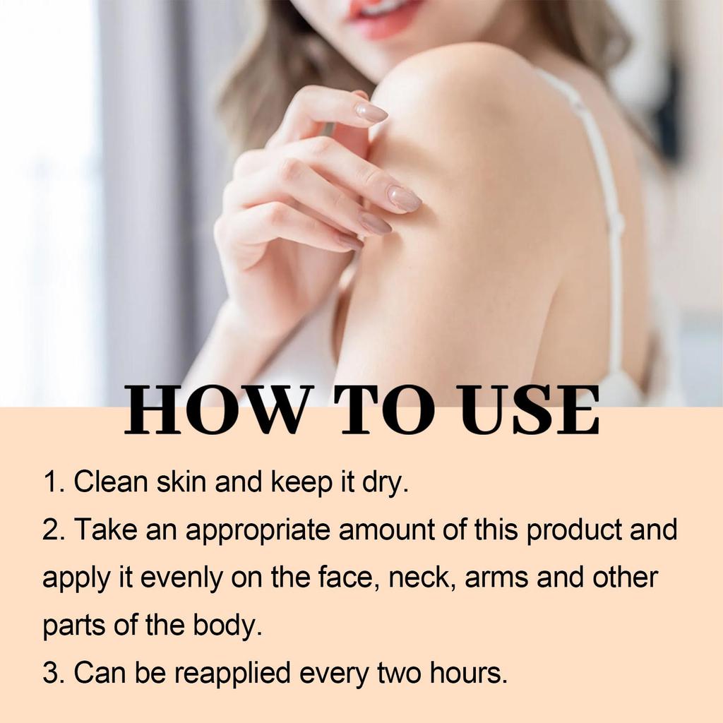 50g Sonnenschutz SPF100 Aufhellende Sonnencreme für Gesicht Körper Ölkontrolle Bleaching Gesichtsfeuchtigkeitscreme Sonnenblock Hautschützende Creme