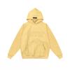Unisex Oversized Hooded Sweatshirt With Flock Letter Print Soft Cotton Blend Warm Lined