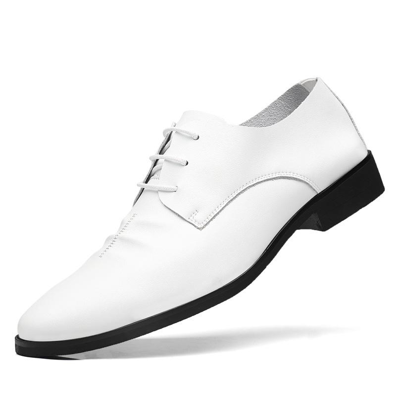 

Модные деловые белые мужские туфли, формальные туфли, мужские оксфорды, высококачественная кожаная обувь для мужчин, Zapatos Hombre 10 белый