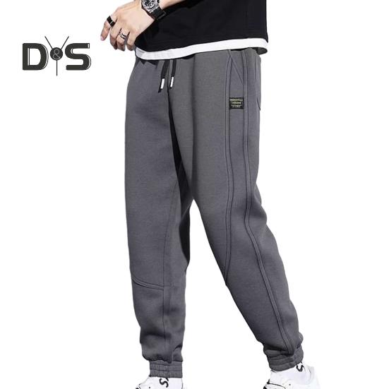 Loose Casual Pants Pockets Stylish Solid Color Running Sport Pants