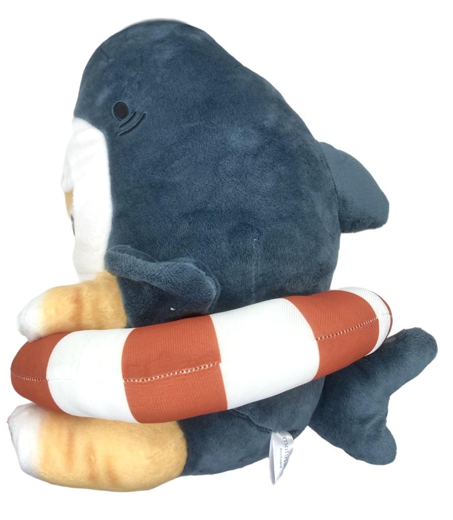 Mofusand Shark Cat Killer Whale Cat Big Plush 28cm & Toy, Approx. (Shark Cat)