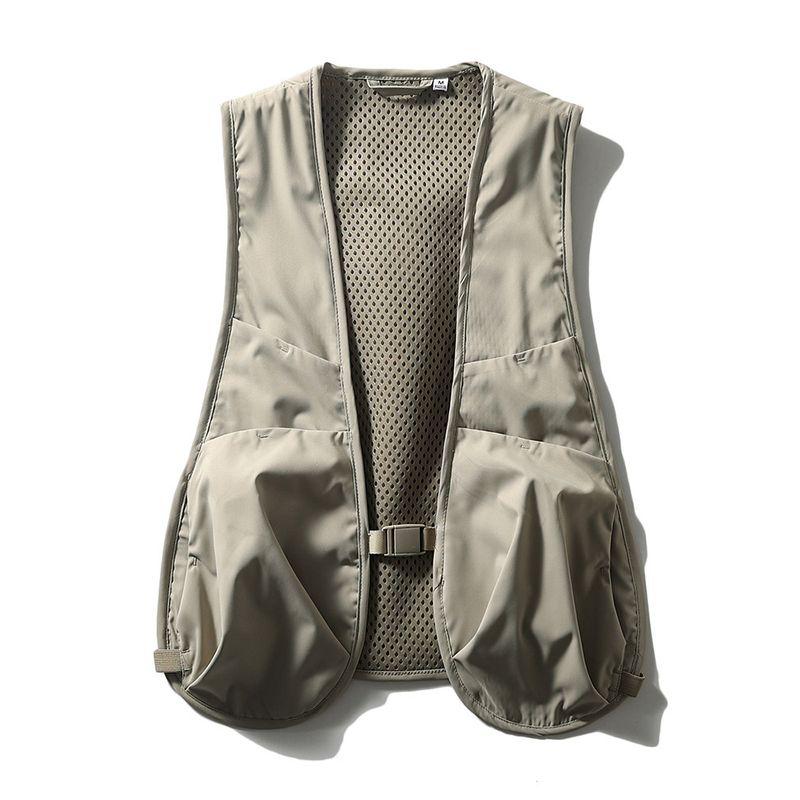 Outdoor Mountain Functional Fishing Parka Vest Man Summer Thin Multi-Pocket Sports Tactical Vest Photography Vest